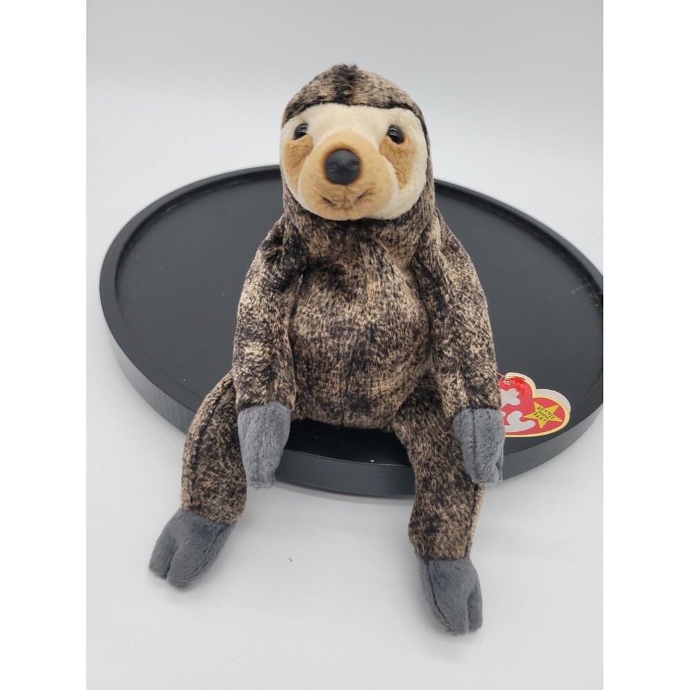 1999 Ty Beanie Baby - SLOWPOKE the Sloth 6" Plush Stuffed Animal Toy with Tags